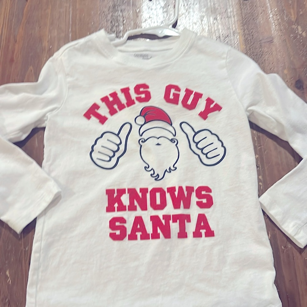 Christmas long sleeve Santa shirt